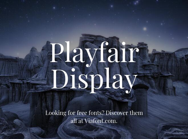 Playfair Display Font