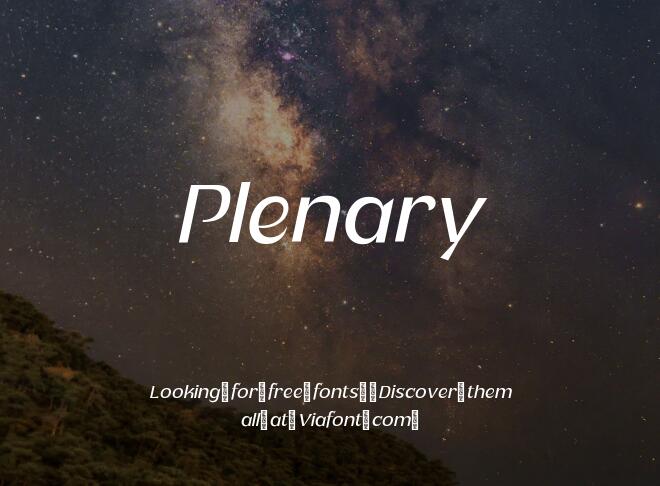 Plenary Font Family