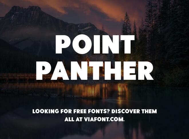 Point Panther Font