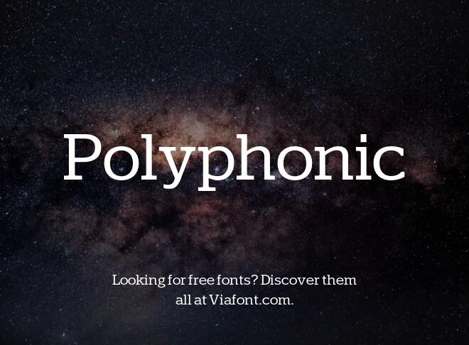 Polyphonic Font