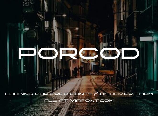 Porcod Font