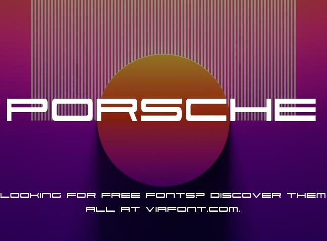 Porsche Font