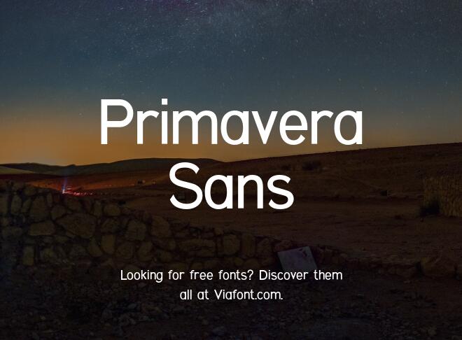 Primavera Sans Font