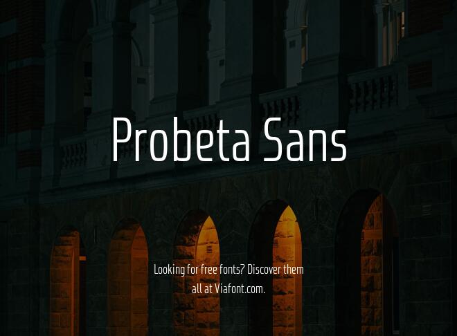 Probeta Sans Font