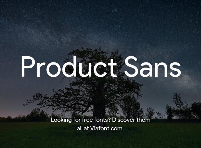 Product Sans Font