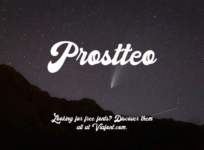 Prostteo Font