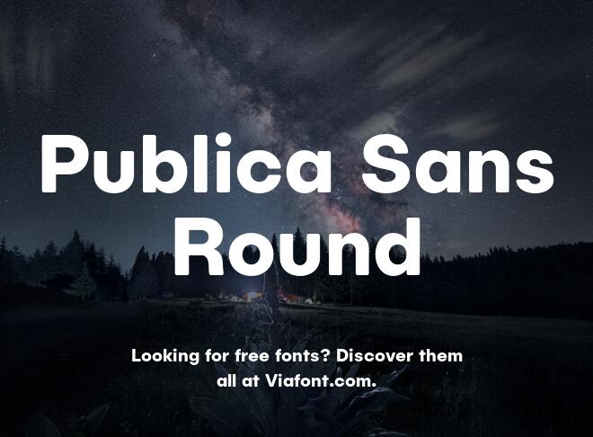 Publica Sans Round Font