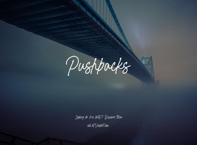 Pushbacks Font
