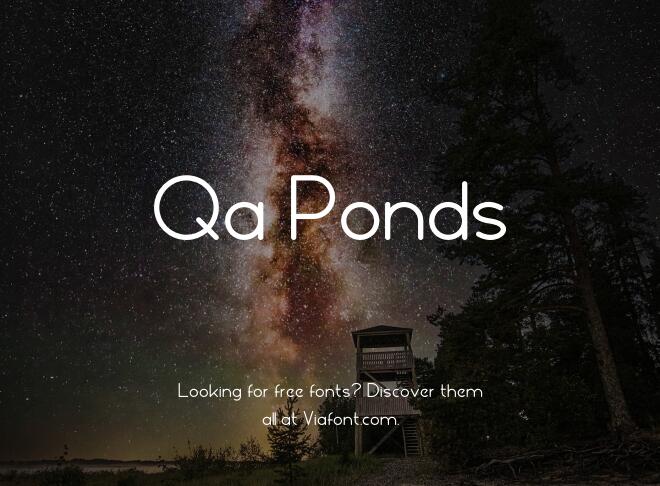 Qa Ponds Font