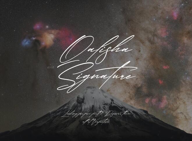 Qalisha Signature Font