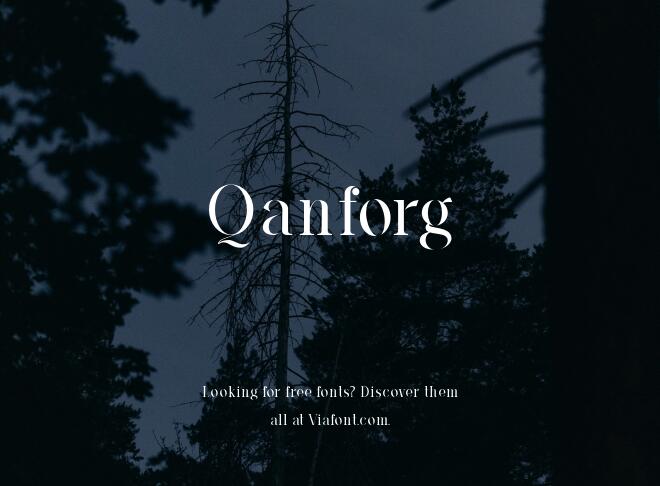 Qanforg Font