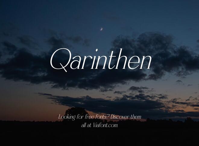 Qarinthen Font