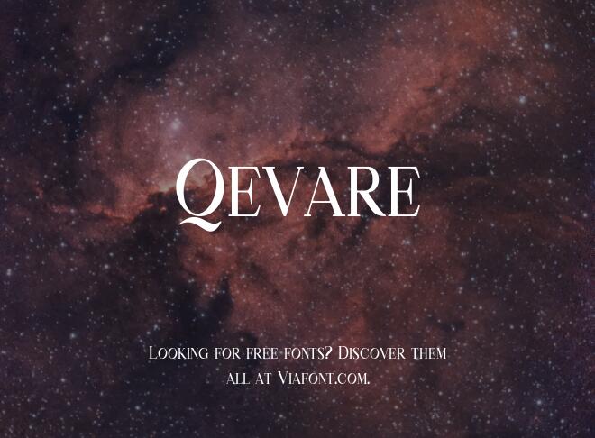 Qevare Font
