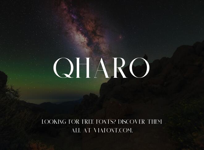 Qharo Font