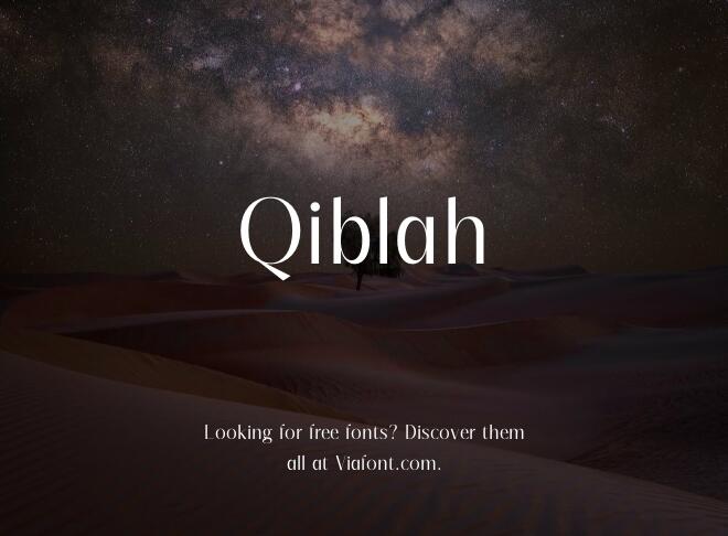 Qiblah Font