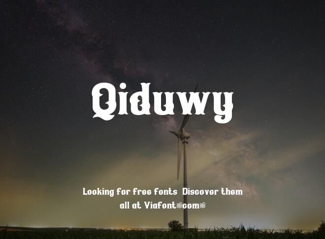 Qiduwy Font