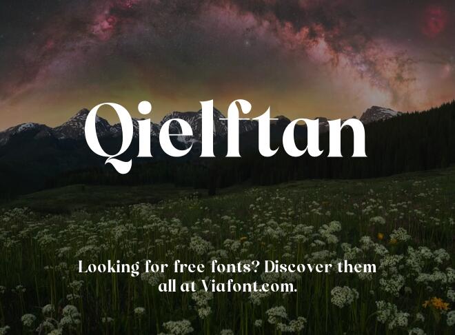 Qielftan Font