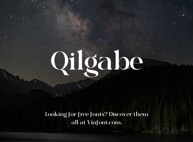 Qilgabe Font