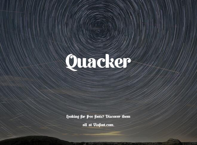 Quacker Font