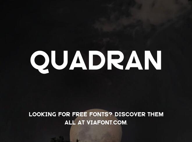 Quadran Font