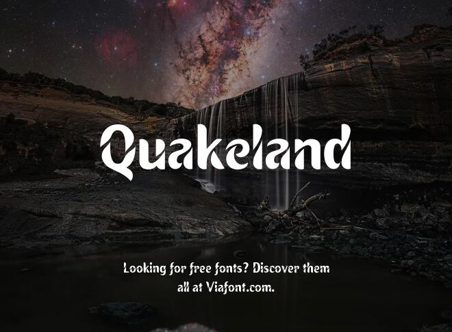 Quakeland Font