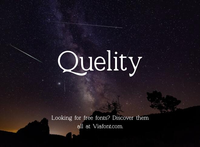 Quelity Font