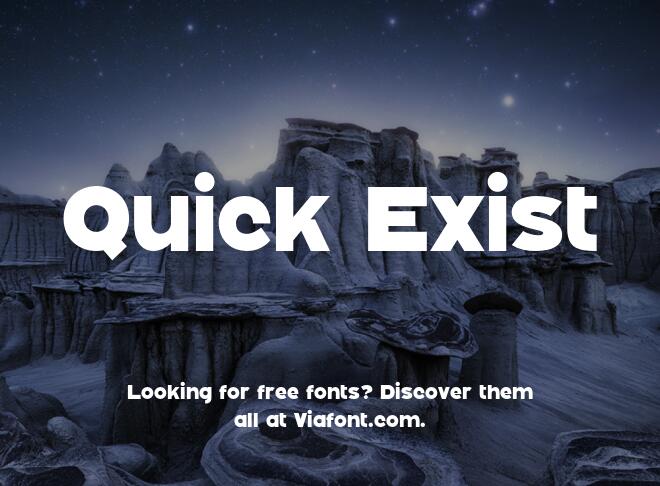 Quick Exist Font