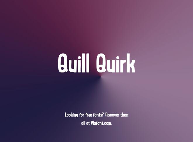 Quill Quirk Font