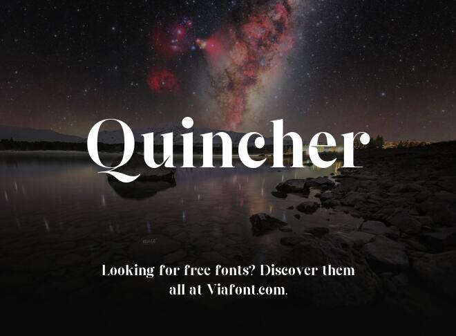 Quincher Font