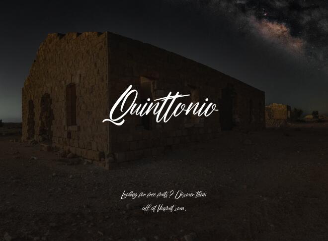 Quinttonio Font