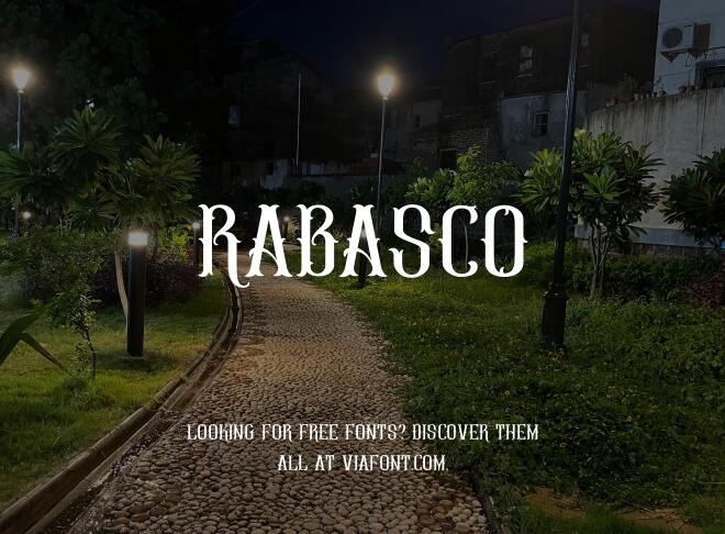 Rabasco Font