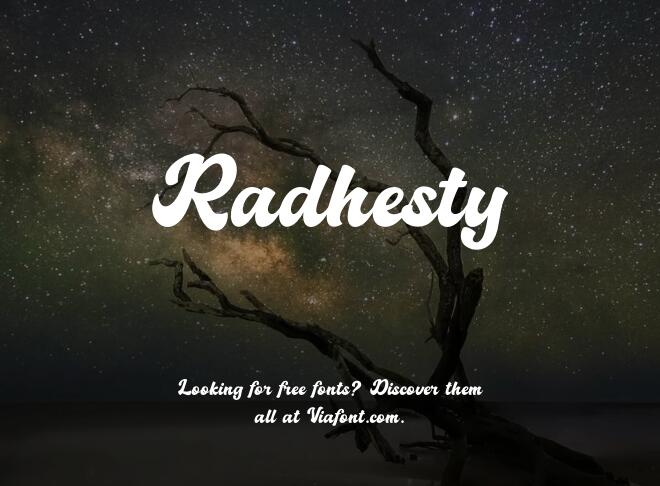 Radhesty Font