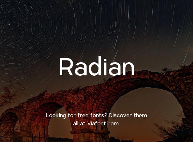 Radian Font