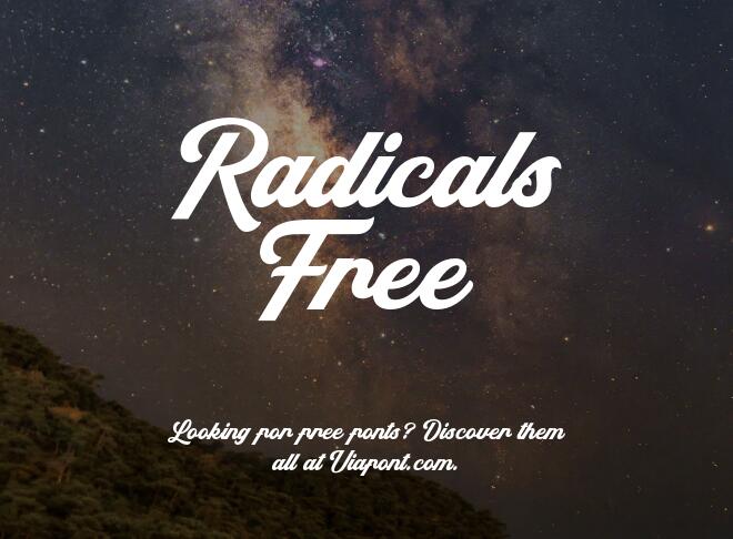 Radicals Free Font