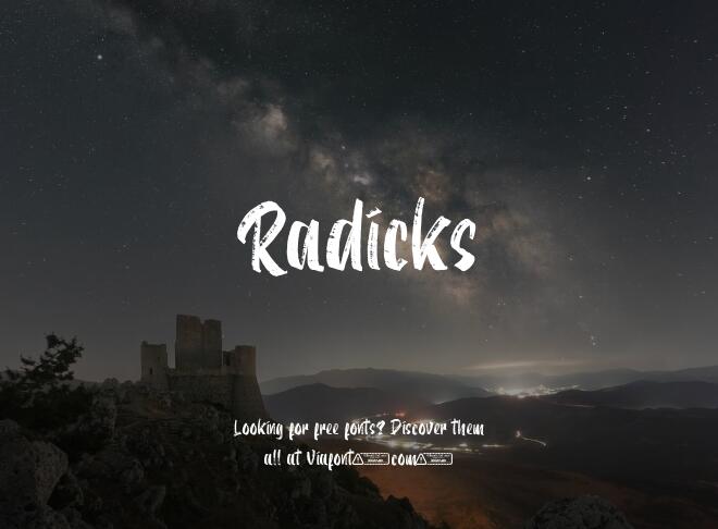 Radicks Font