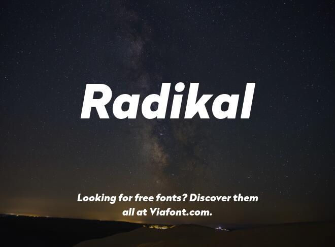 Radikal Font