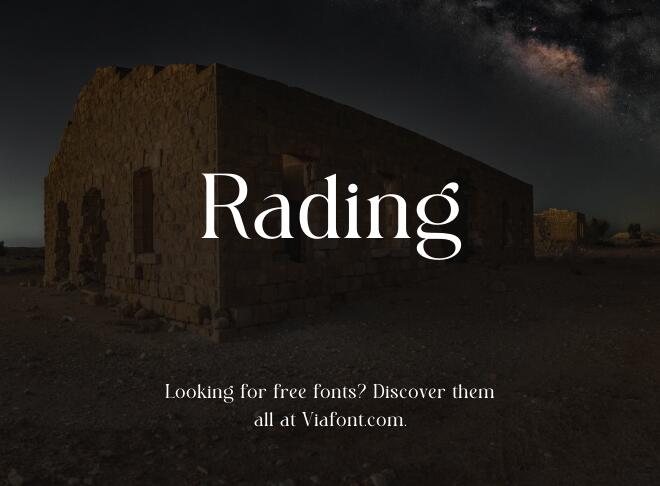 Rading Font