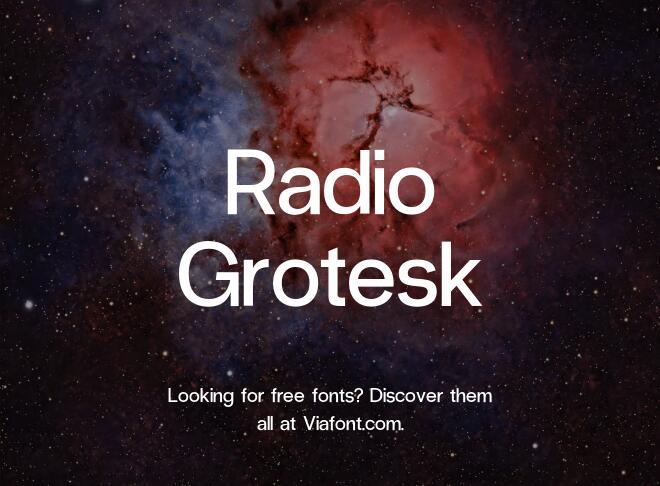 Radio Grotesk Font