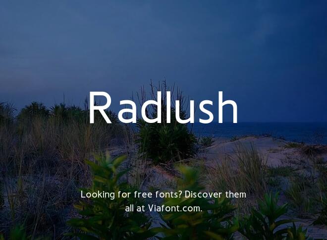 Radlush Font Family