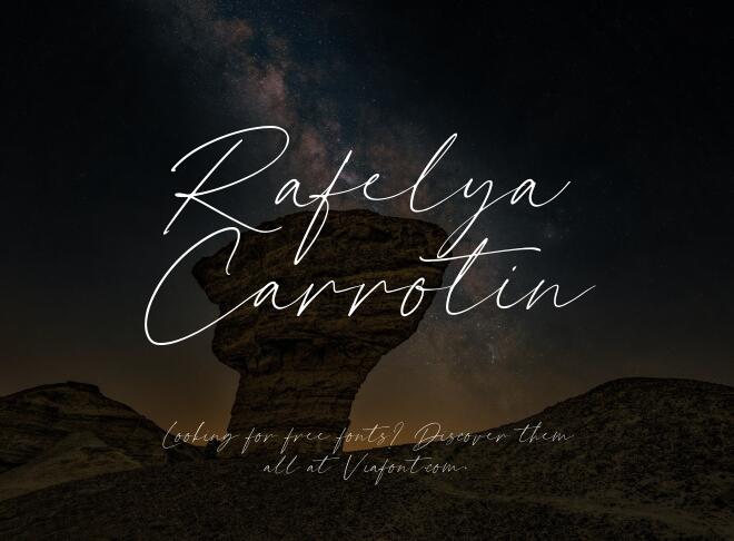 Rafelya Carrotin Font