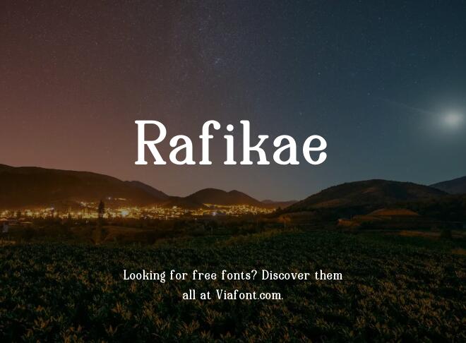 Rafikae Font