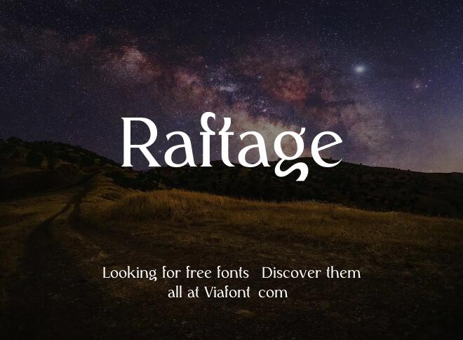 Raftage Font