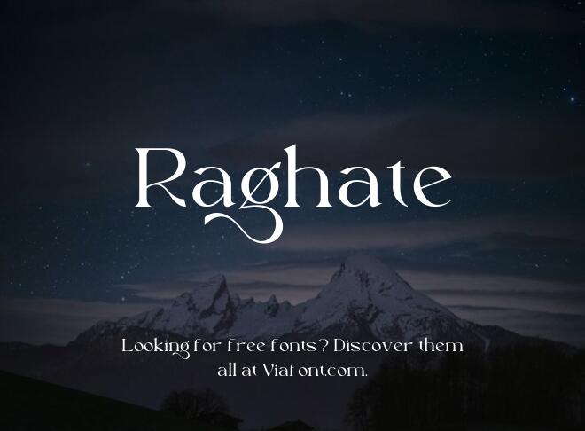 Raghate Font