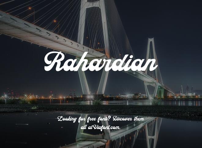 Rahardian Font