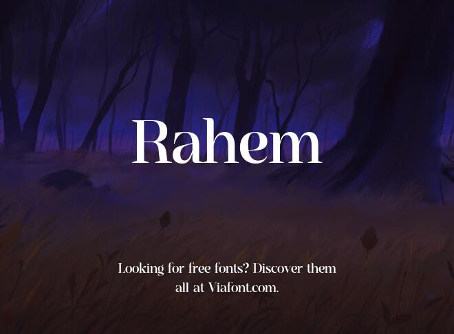 Rahem Font