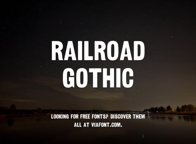 Railroad Gothic Font