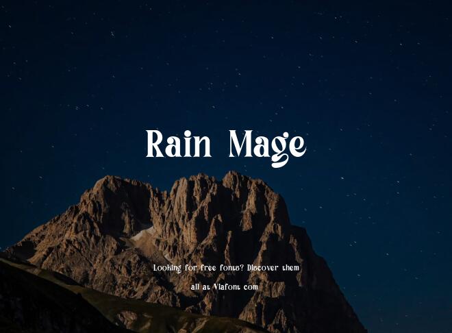 Rain Mage Font