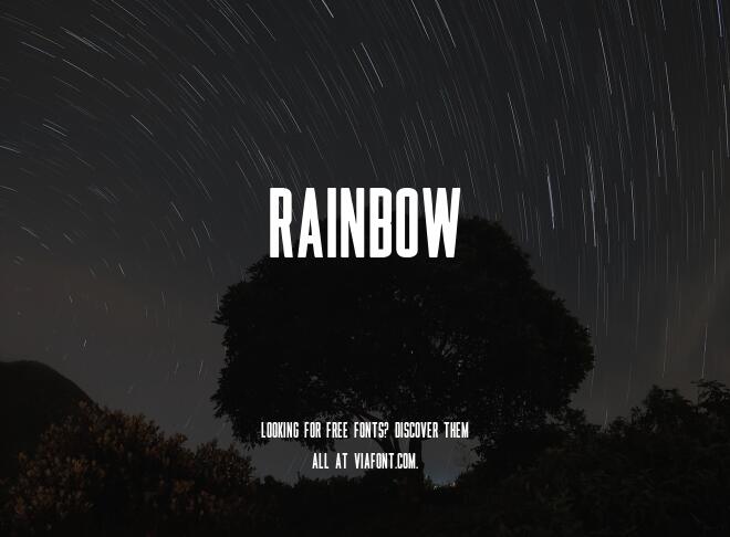 Rainbow Font