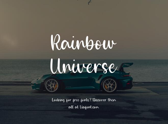 Rainbow Universe Font