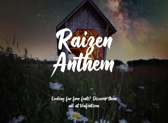 Raizen Anthem Font